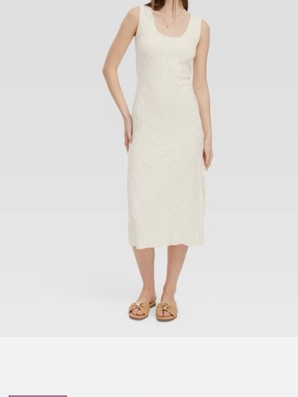 Roller Rabbit Sleeveless Ivory Midi Dress